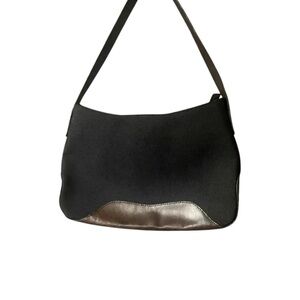 Hobo International Compact Nylon Shoulder Bag Brown Zip / Snap Multiple Pockets